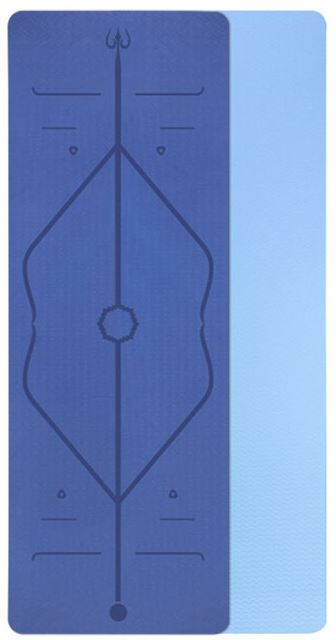 yoga mat with position lines for beginners and advanced yoga yogi hot yoga bikram savasana yoga bluie