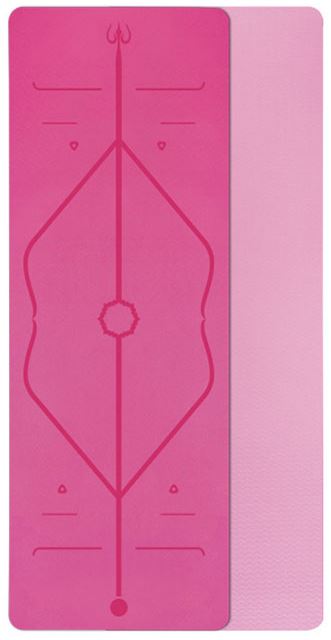 yoga mat with position lines for beginners and advanced yoga yogi hot yoga bikram savasana yoga