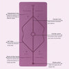 yoga mat with lines for beginners no slip soft comftorable yoga mat   purple how to yoga instructions