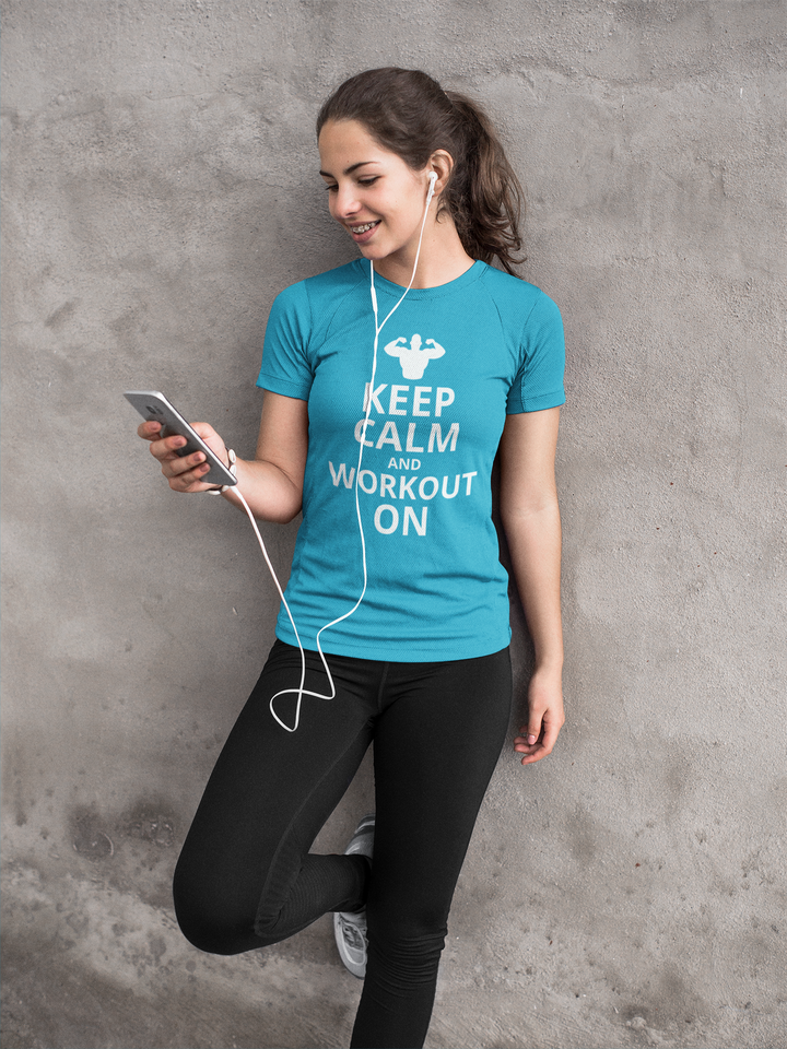 Keep Calm And Workout On T-Shirt