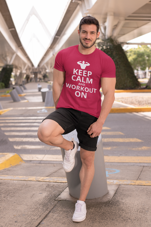 Keep Calm And Workout On T-Shirt